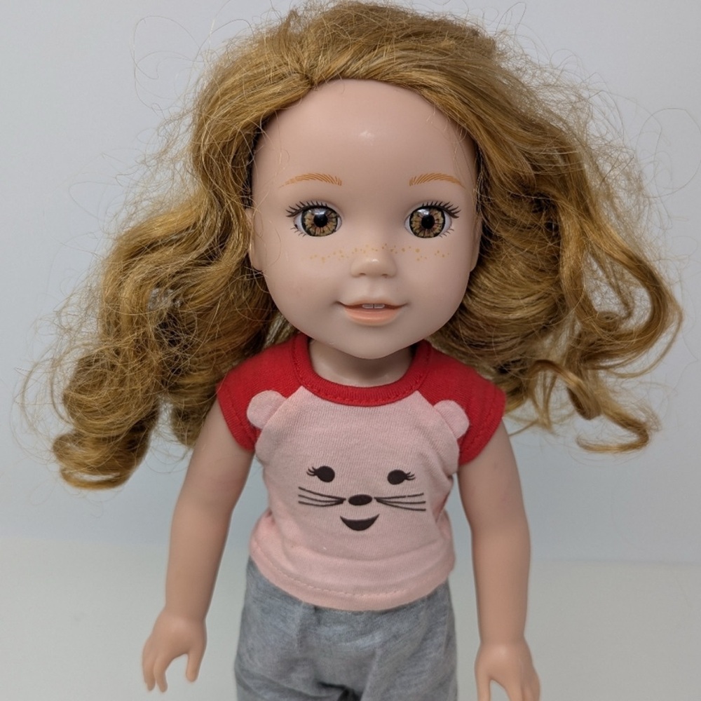 AMERICAN GIRL - Willa Wellie Wisher Red Haired Doll with Freckles